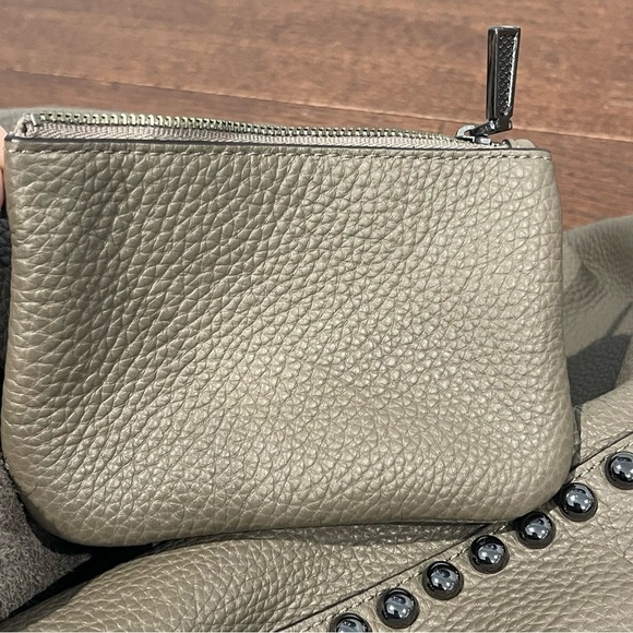 Rebecca Minkoff Grey Pebble Leather Hobo Shoulder Bag - Picture 5 of 7